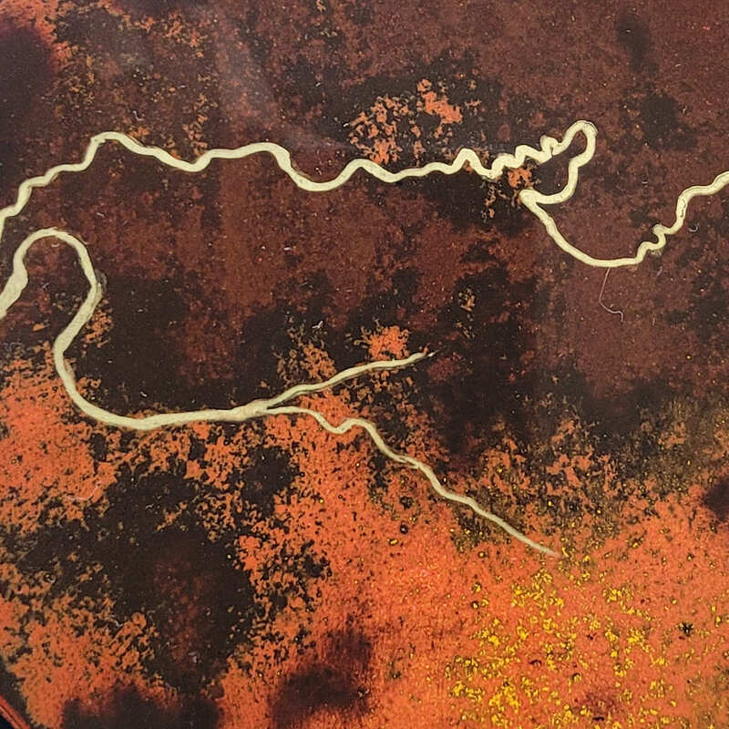 Détail d'un panneau de laque
